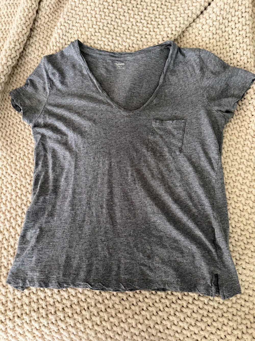 Madewell V-neck tee shirt size L